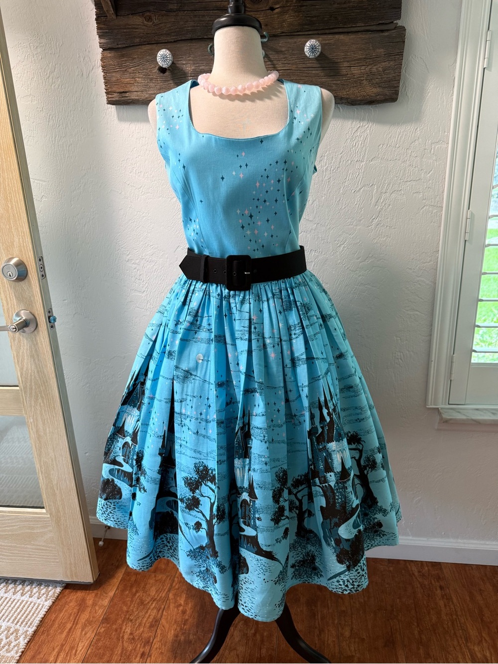 🏰 Pinup Couture Aurora Castle Swing Dress Disney